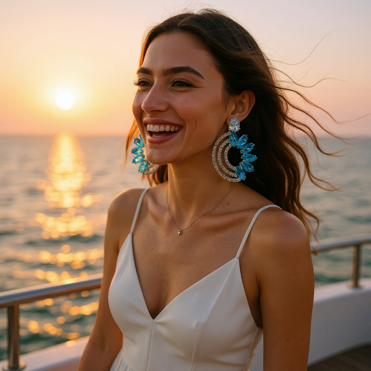 π Luxury Crystal Earrings