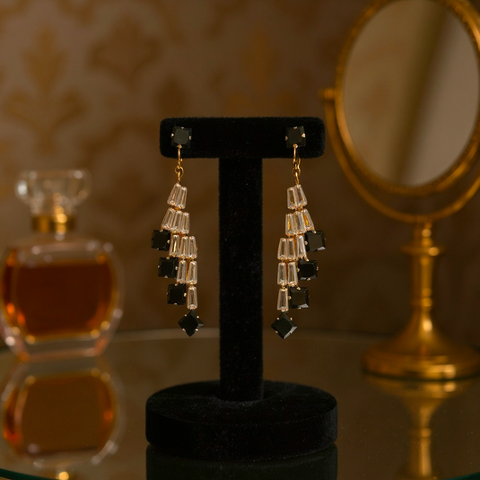 ✨ Luxury Crystal Cascade Earrings