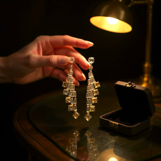 ✨ Luxury Crystal Cascade Earrings