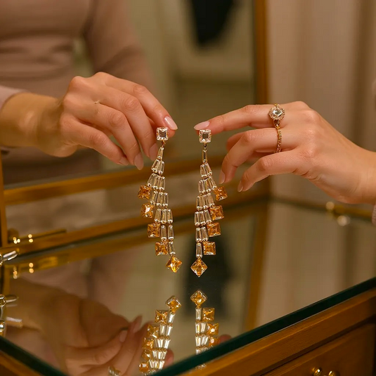 ✨ Luxury Crystal Cascade Earrings