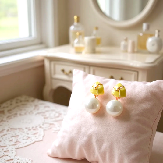 πΌβ¨ Sunshine Pearl Drop Earrings π€π