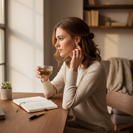 πΏβ¨ Crystal Blossom Dangle Earrings π€πΈ