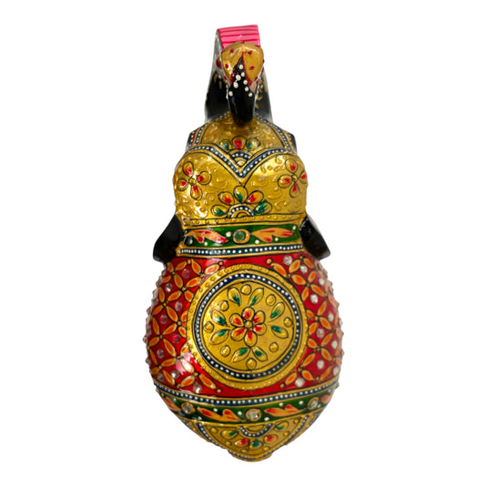 Black & Red Elephant Figurine – Home, Office, Pooja & Gift Décor