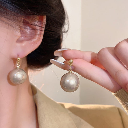 Golden Pearl Ball Drop Earrings β¨π