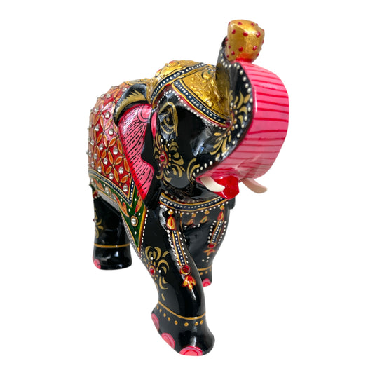 Black & Red Elephant Figurine – Home, Office, Pooja & Gift Décor