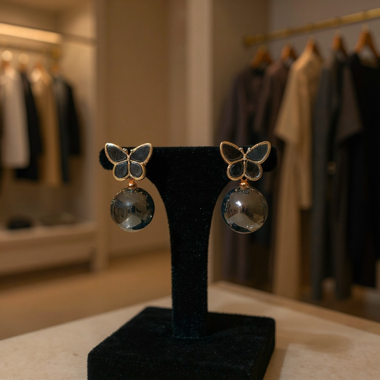 Butterfly grace meets pearl elegance 🦋✨
