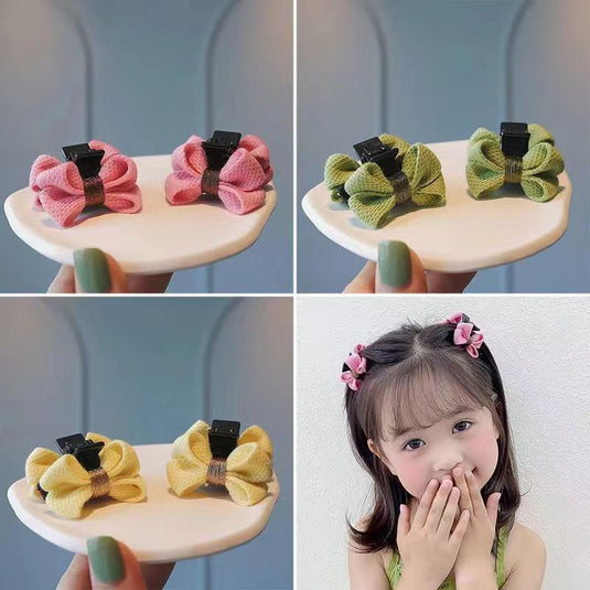 Bow Claw Clip – Cute Soft Fabric Hair Accessory 🎀