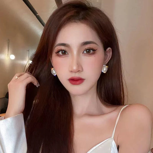 Luxury Pearl Square Stud Earrings ✨💎