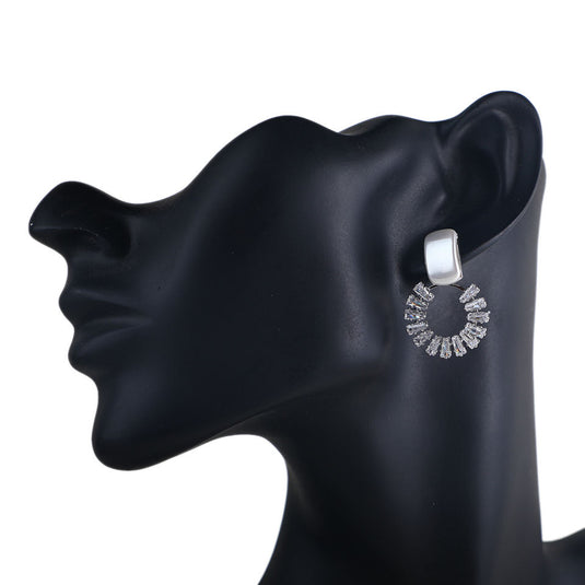 Crystal Statement Hoop Earrings